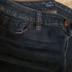 Dark bootcut denim jeans